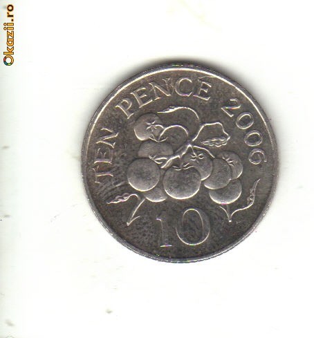 bnk mnd Guernsey 10 pence 2006 unc