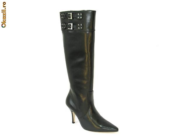 Cizme negre ,Buffalo , 2 catarame ,piele (4340-249 BLACK) - REDUCERE EXCEPTIONALA DE PRET Cizme negre ,Buffalo , 2 catarame ,piele (4340-249 BLACK) - REDUCERE EXCEPTIONALA DE PRET