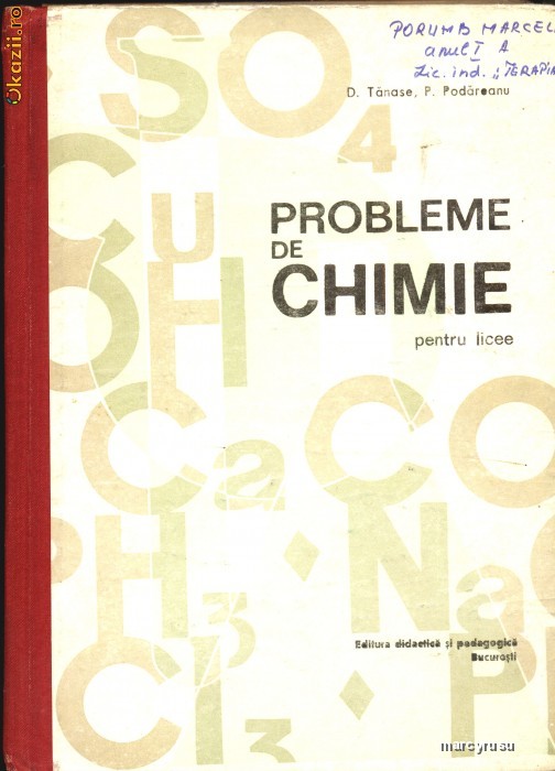 Probleme de chimie pentru licee