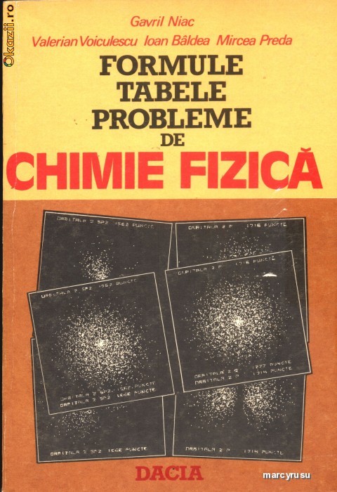 Formule, tabele, probleme de chimie fizica