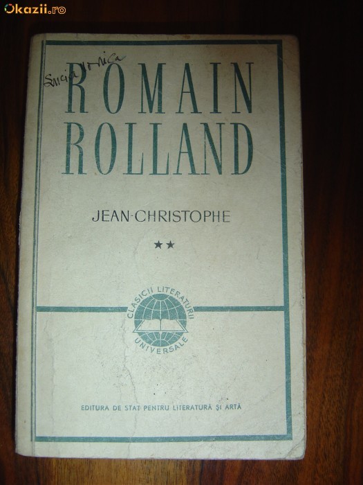1885 Romain Rolland Jean Christophe vol2 . 1885 Romain Rolland Jean Christophe vol2 .