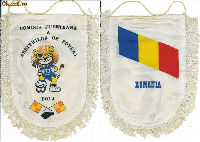 Fanion 128 - Comisia Jud. a Arbitrilor de fotbal DOLJ - matase
