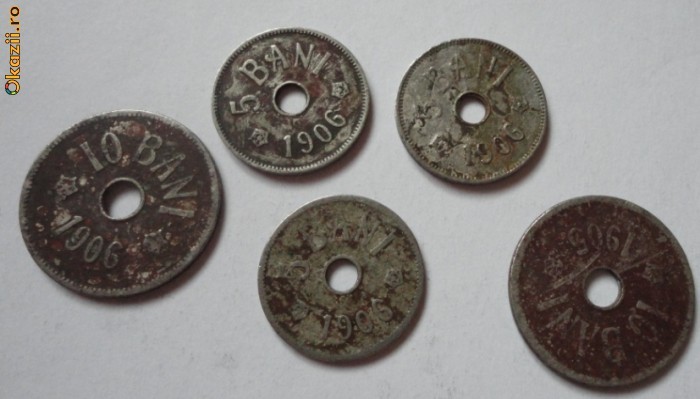 lot 5 si 10 bani 1905 - 1906 lot 5 si 10 bani 1905 - 1906