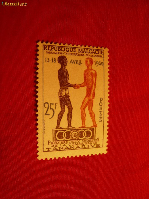 Serie- Jocuri Sportive Africane 1960 MADAGASCAR ,1 val.