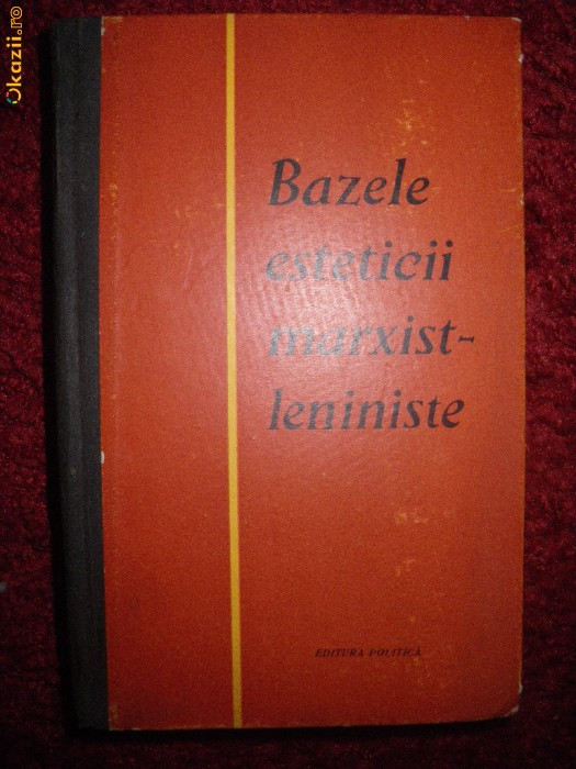 Bazele esteticii marxist-leniniste, 1961