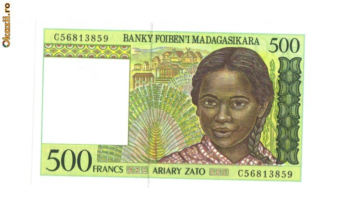 Madagaskar 500 Franci 1994 Noua