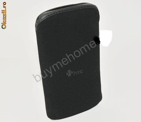 Husa HTC Desire HD Neoprene Original + stylus + folie protectie