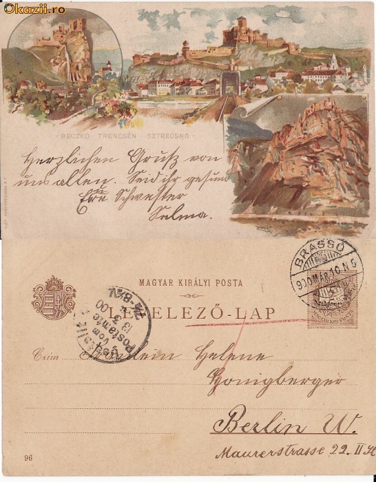 Slovacia- Trencsen (litho)