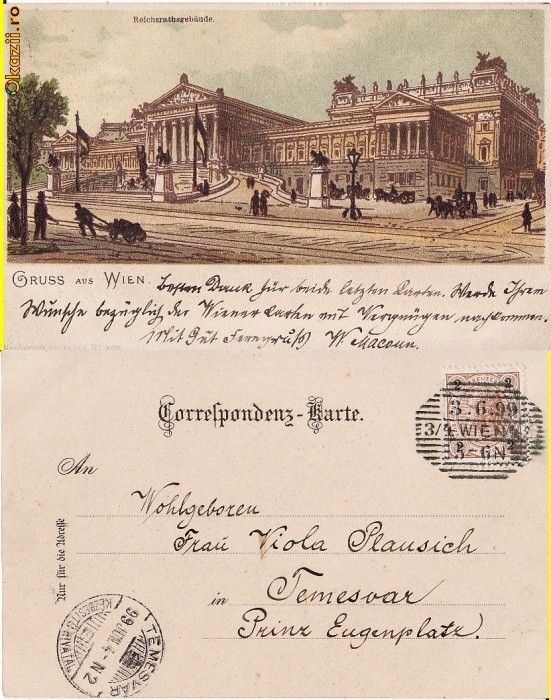 Austria - Viena (litho)-litografie