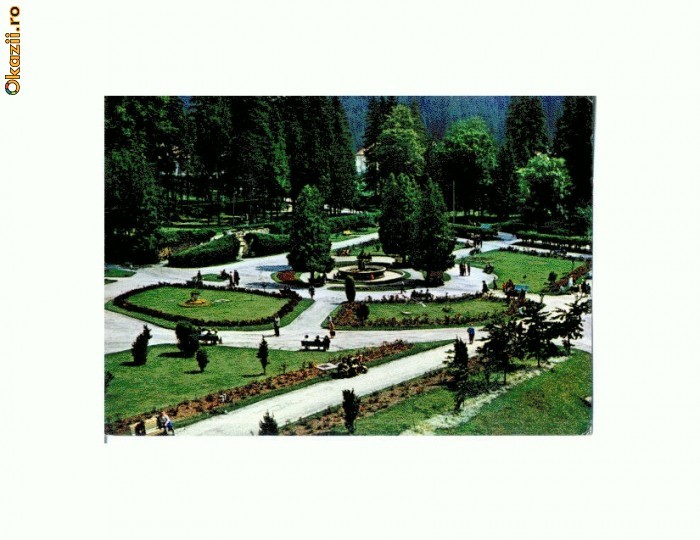CP115-77 -Borsec -Parcul central -circulata 1972 CP115-77 -Borsec -Parcul central -circulata 1972