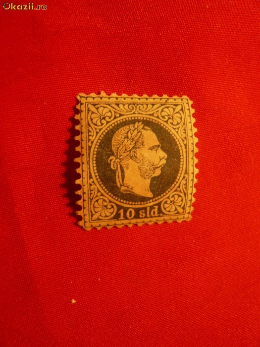 Posta Austriaca in Levant1867,val.10 Soldi albastra ,dant.10 1/2 Posta Austriaca in Levant1867,val.10 Soldi albastra ,dant.10 1/2