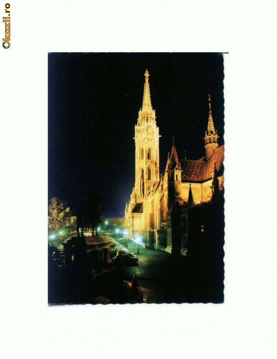 CP179-73 Budapest. Matyas-templom(Ungaria) -circulata 1977