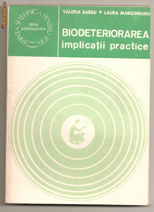 (C110) "BIODETERIORAREA" DE V. BARBU, L. MARACINEANU (C110) "BIODETERIORAREA" DE V. BARBU, L. MARACINEANU