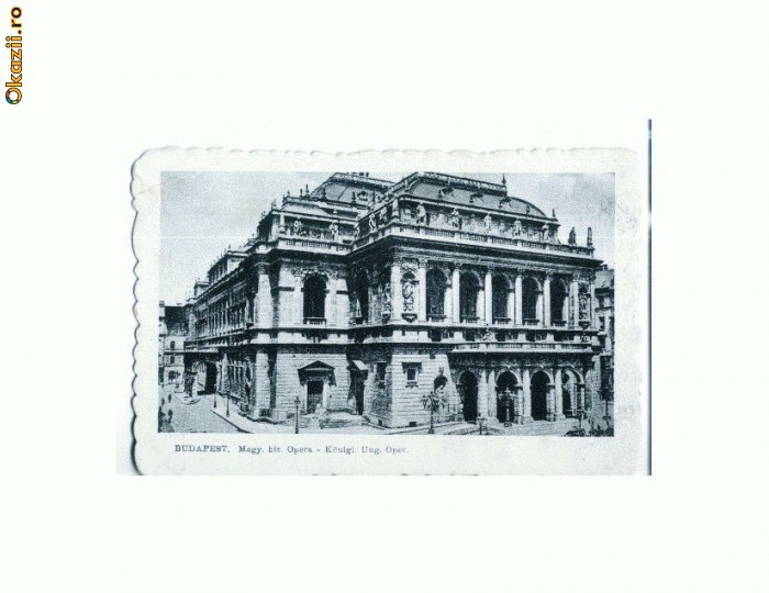 CP180-03 Budapest.Magy. kir Opera (Ungaria)-necirculata, anteb.
