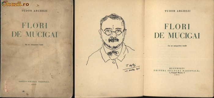 Tudor Arghezi Flori De Mucigai 1931 Prima Editie Arhiva