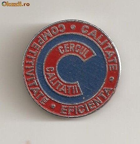 (INS01) INSIGNA CERCUL CALITATII (INS01) INSIGNA CERCUL CALITATII