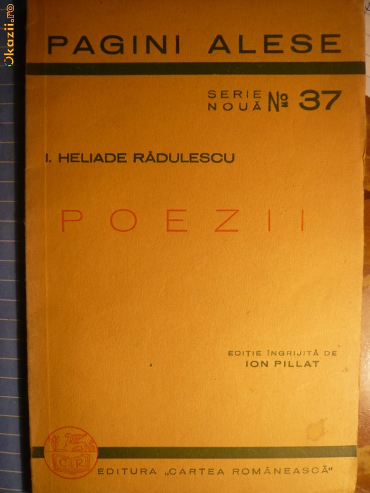 I.HELIADE RADULESCU - POEZII - cca 1940