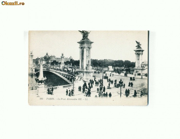 CP181-98 Paris -Le Pont Alexandre III (Franta)-necirculata(pod)