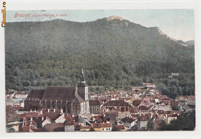 B11335 Brasov Vedere de ansamblu circulata 1911