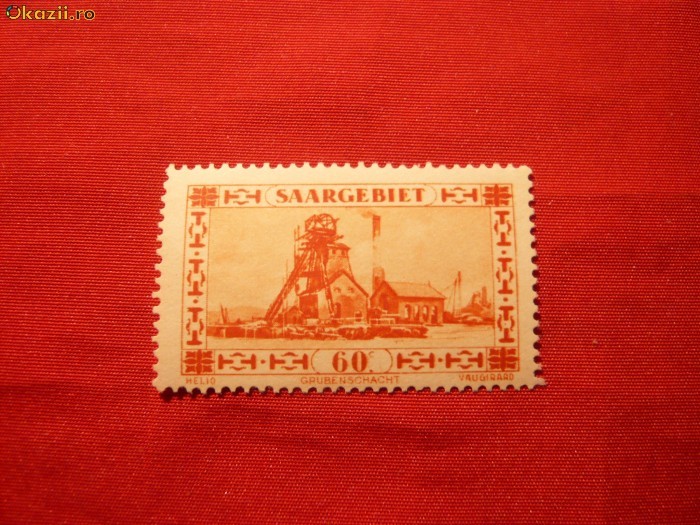 Serie- Uzuale -Industrie 1930 SAAR ocup. franceza ,1 val.