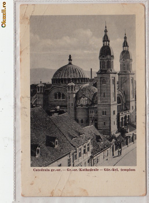 B14848 Sibiu Catedrala Greco-catolica circulata