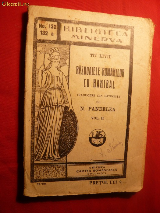 Tit Liviu -Razboaiele Romanilor cu Hanibal -vol.II ed. 1927