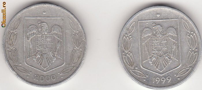 LOT 2 MONEDE 500 LEI 1999-2000, - MKB 026 LOT 2 MONEDE 500 LEI 1999-2000, - MKB 026