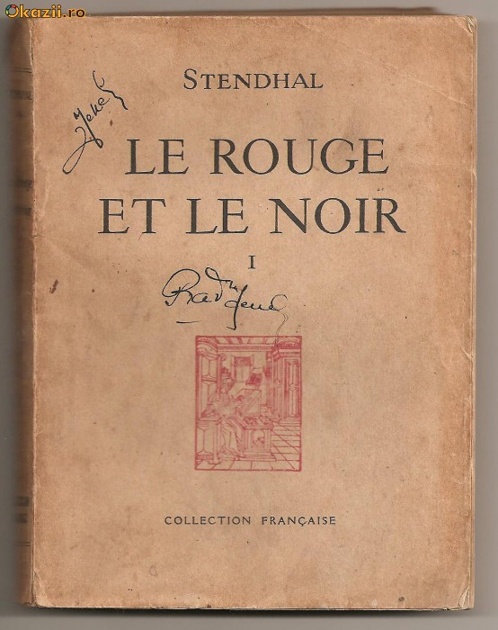 (C257) &quot;LE ROUGE ET LE NOIR&quot; , STENDHAL ; 1946, VOLUMUL I