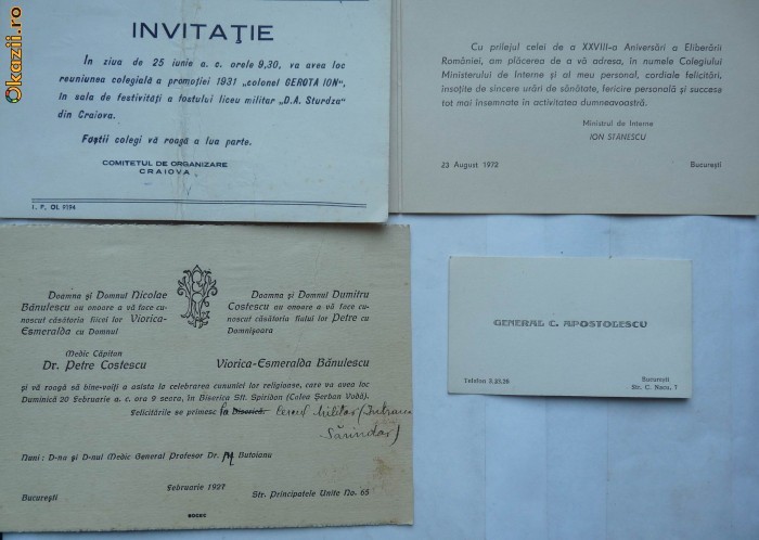 10 Invitatii La Nunti Si Botezuri O Parte Interbelice Evrei