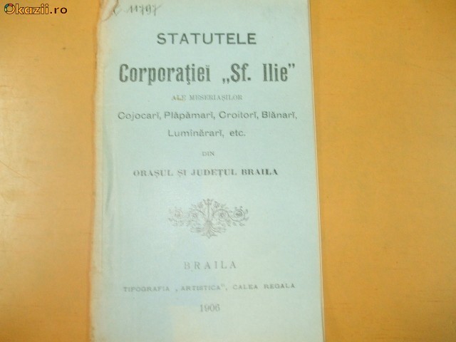 Statute Cojocari, Plapumari ,,Sf. Ilie