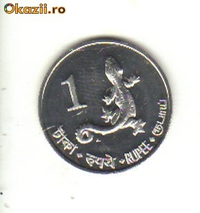 bnk mnd Andaman si Nicobar 1 rupie 2011 unc , fauna