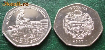 Guyana 10 dollar 2007 UNC Guyana 10 dollar 2007 UNC