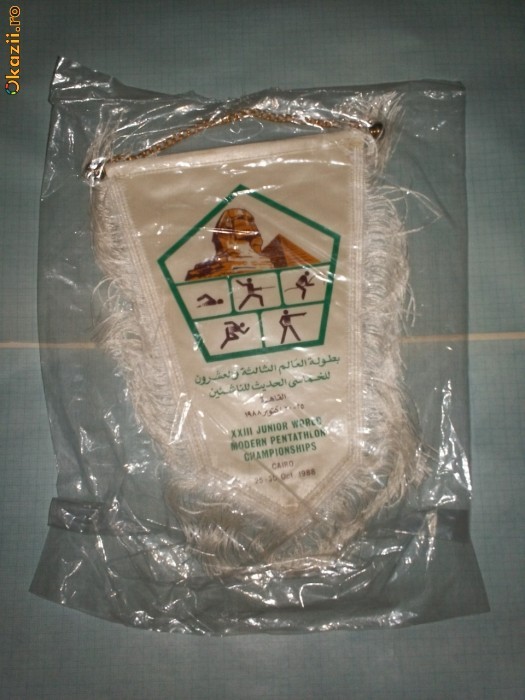 452 Fanion Campionatul Mondial de Juniori, Pentatlon -Cairo 1988