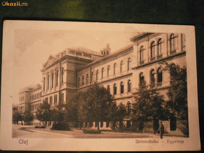 CLUJ - UNIVERSITATEA ANUL 1926 - SEPIA