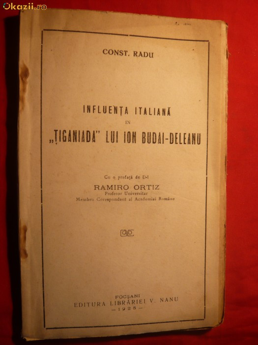 Const.Radu -Infl.Italiana in Tiganiada lui I.Budai-Deleanu -1925