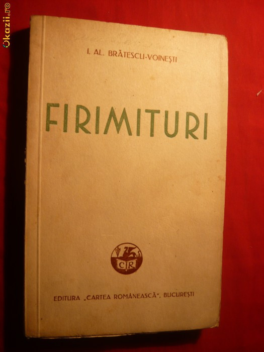 I.Al.Bratescu-Voinesti - FIRIMITURI -1934