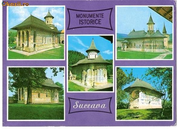 CP185-93 Monumente Istorice Suceava -circulata 1974 CP185-93 Monumente Istorice Suceava -circulata 1974