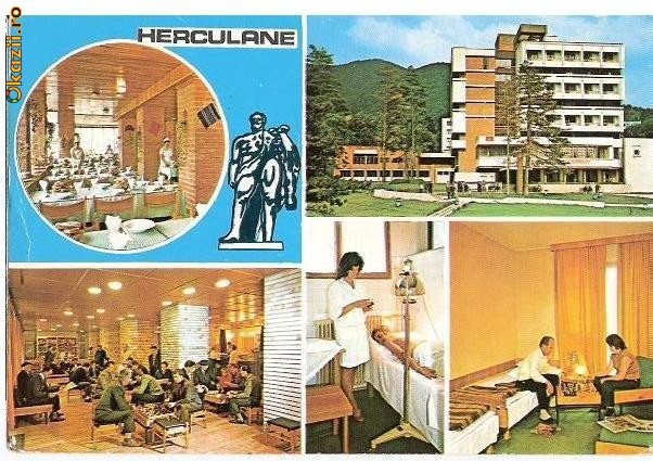 CP185-92 Herculane -Complexul Sanatorial UGSR -circulata 1987 CP185-92 Herculane -Complexul Sanatorial UGSR -circulata 1987