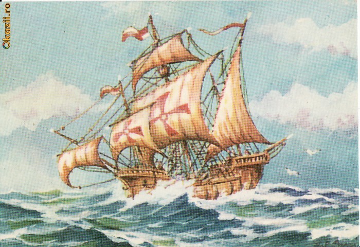 Vapoare,corabii - Ilustrata Cristofor Columb