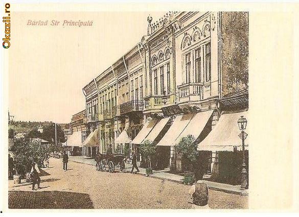 CP188-71 Colectia ,,Barladul de altadata" -Barlad Strada Principala 1906 -(reprint) -carte postala necirculata CP188-71 Colectia ,,Barladul de altadata" -Barlad Strada Principala 1906 -(reprint) -carte postala necirculata