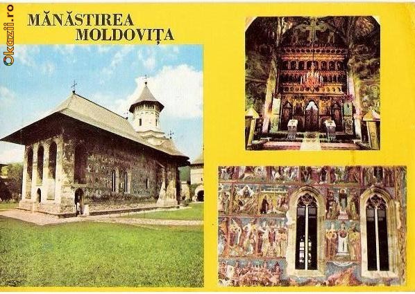 CP188-59 Manastirea Moldovita -carte postala necirculata