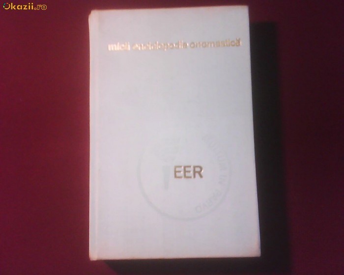 Christian Ionescu Mica enciclopedie onomastica Christian Ionescu Mica enciclopedie onomastica