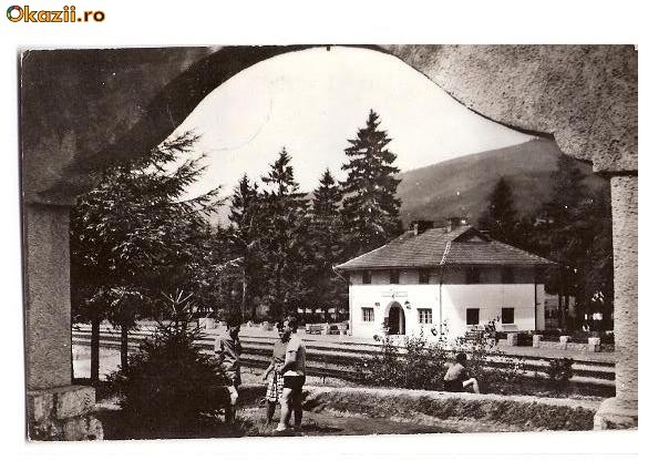 CP191-49 Izvorul Muresului -Gara -RPR -carte postala circulata 1963
