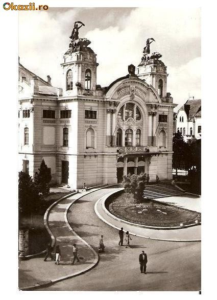 CP191-44 Cluj. Teatrul National -carte postala circulata 1972