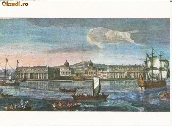 CP194-31 Grafica realizata de Hyacinthe Rigand in anul 1736. Anglia -Muzeul National de Istorie -carte postala necirculata