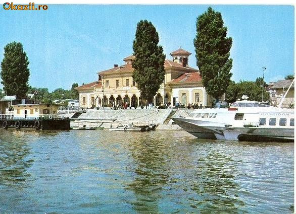 CP193-31 Braila. Gara fluviala -carte postala circulata 1984