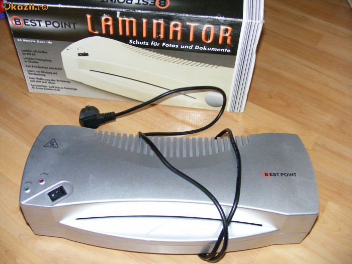 Laminator aparat de infoliere nou A4 foto mare Laminator aparat de infoliere nou A4 foto mare