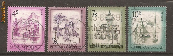 TSS01 AUSTRIA, SERIE COMPLETA STAMPILATA