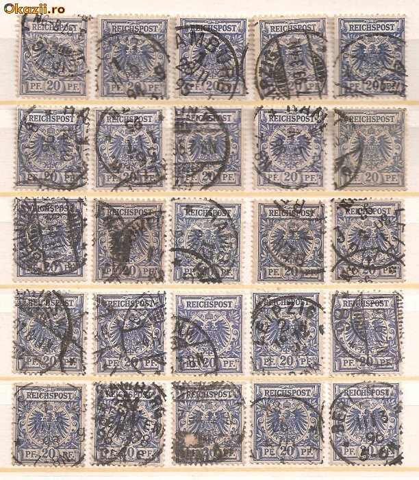 TSL03 GERMANIA, LOT STAMPILATE / OBLITERARI FRUMOASE