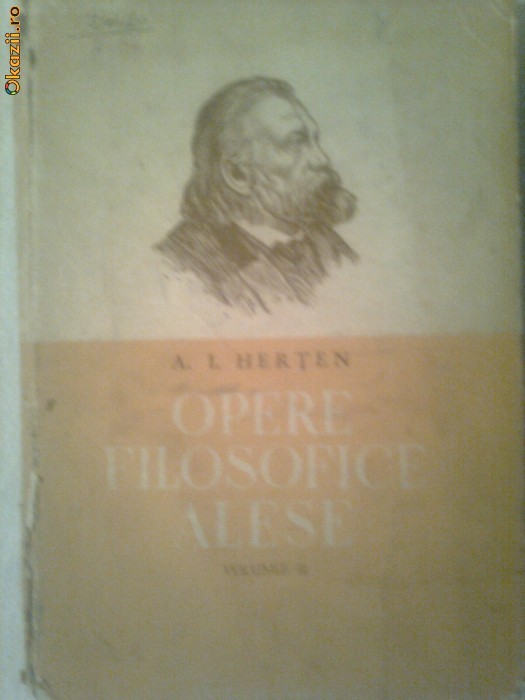 OPERE FILOZOFICE ALESE - A.I.HERTEN vol.II
